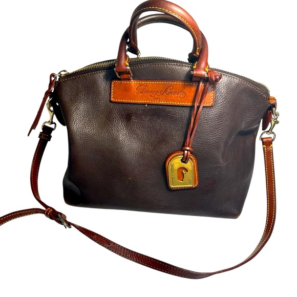 Dooney and Bourke Florentine Vachetta Leather Satchel Bag - Picture 1 of 15